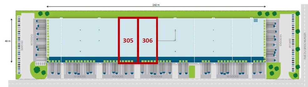 Office in SAINT-OUEN-L'AUMONE for lease - Site Plan - Image 3 of 3
