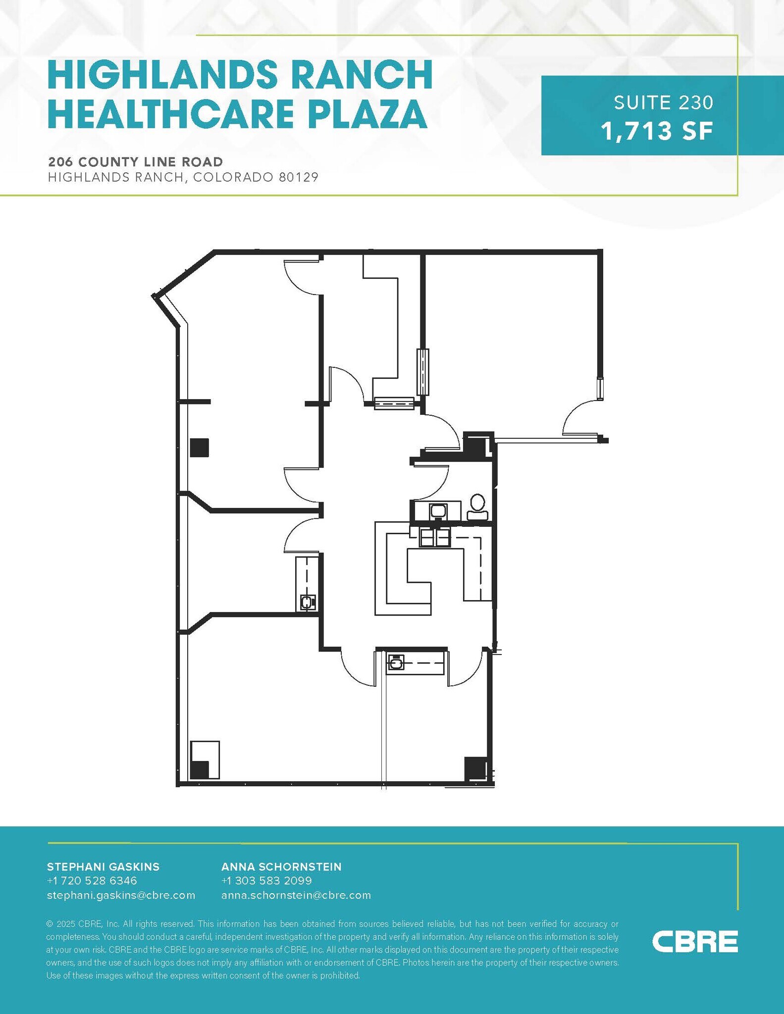 206 W County Line Rd, Highlands Ranch, CO for lease Floor Plan- Image 1 of 1
