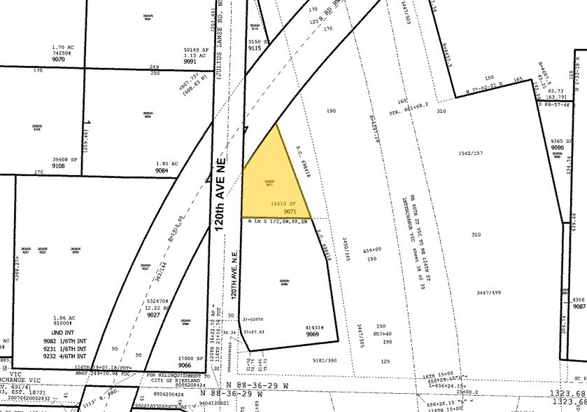 0 120th Ave NE, Kirkland, WA à vendre - Plan cadastral - Image 2 de 2