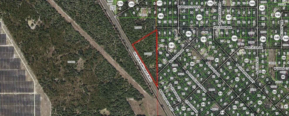 9549 N Suncoast Blvd, Crystal River, FL for sale - Plat Map - Image 1 of 2