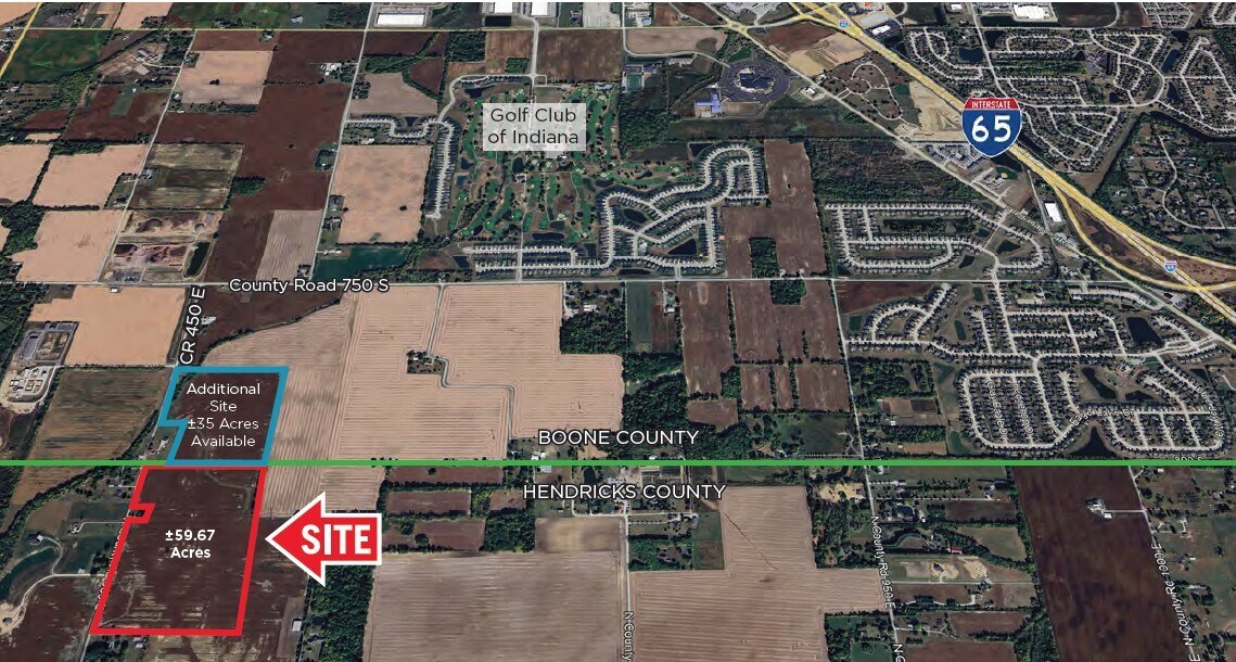 N County Road 800, Brownsburg, IN for sale Aerial- Image 1 of 2