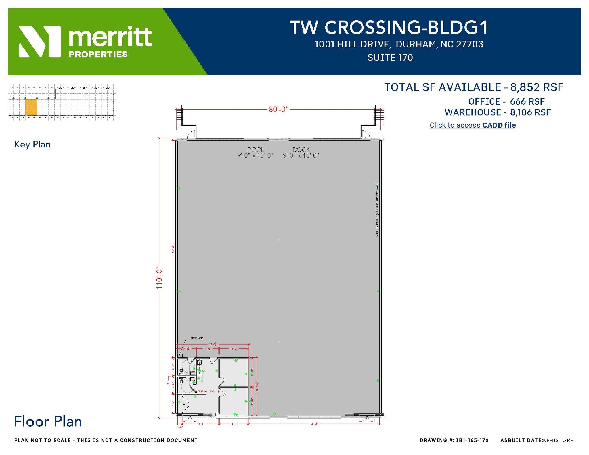 1001 Hill Dr, Durham, NC for lease Interior Photo- Image 1 of 1