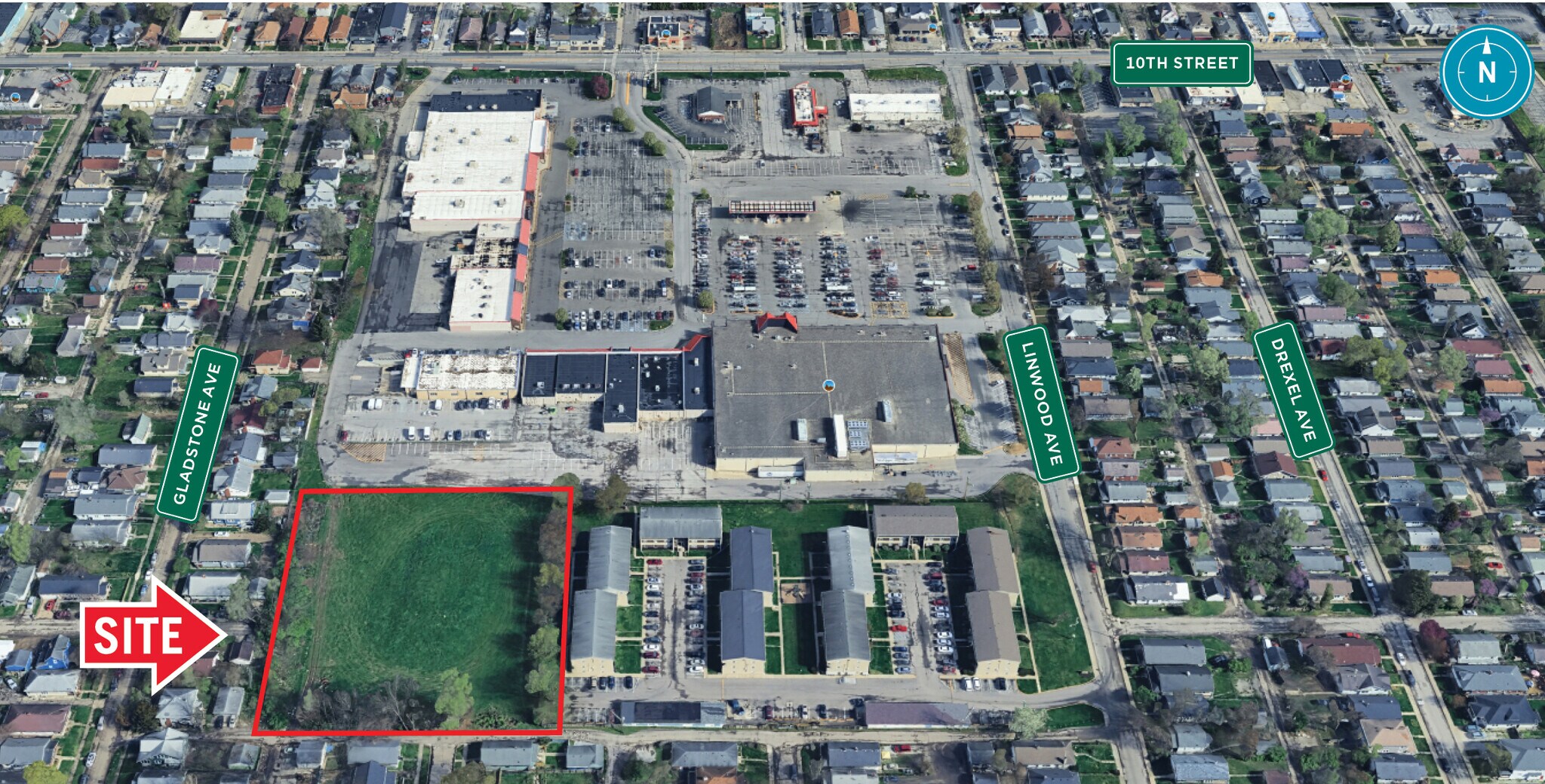 4405 E 10th St, Indianapolis, IN for sale Aerial- Image 1 of 3