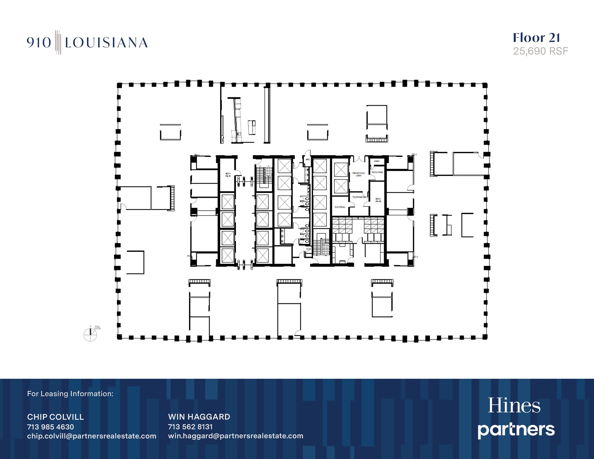 910 Louisiana St, Houston, TX à louer Plan d’étage- Image 1 de 1
