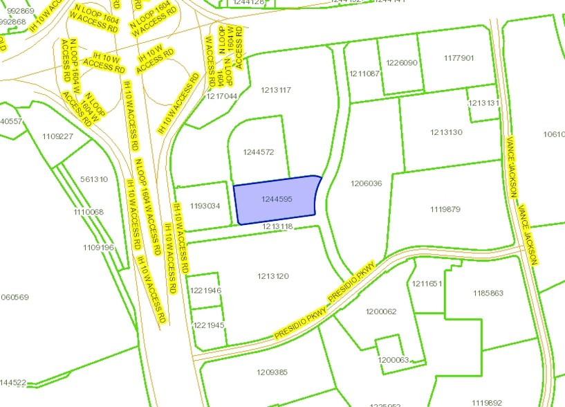 W IH-10 & Loop 1604 W, San Antonio, TX à vendre - Plan cadastral - Image 1 de 1