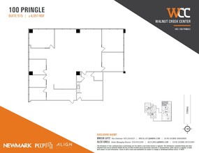 100 Pringle Ave, Walnut Creek, CA for lease Floor Plan- Image 1 of 1