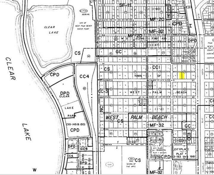 521 Clematis St, West Palm Beach, FL à louer - Plan cadastral - Image 1 de 4