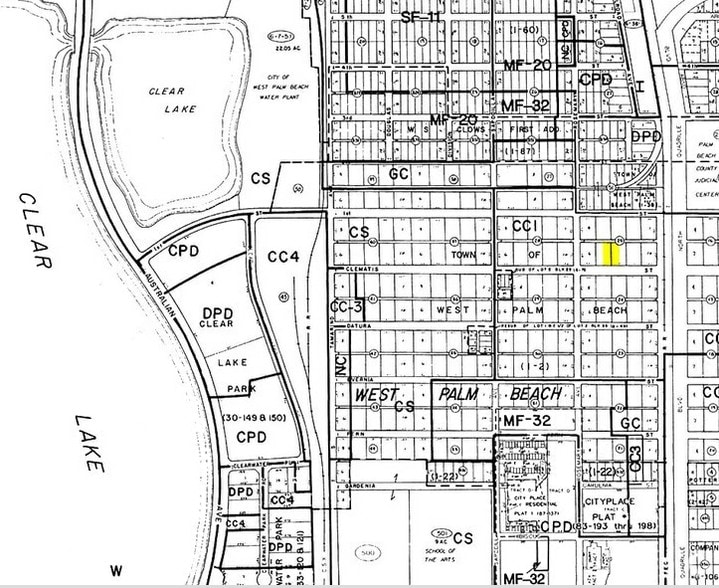 525 Clematis St, West Palm Beach, FL à louer - Plan cadastral - Image 3 de 19