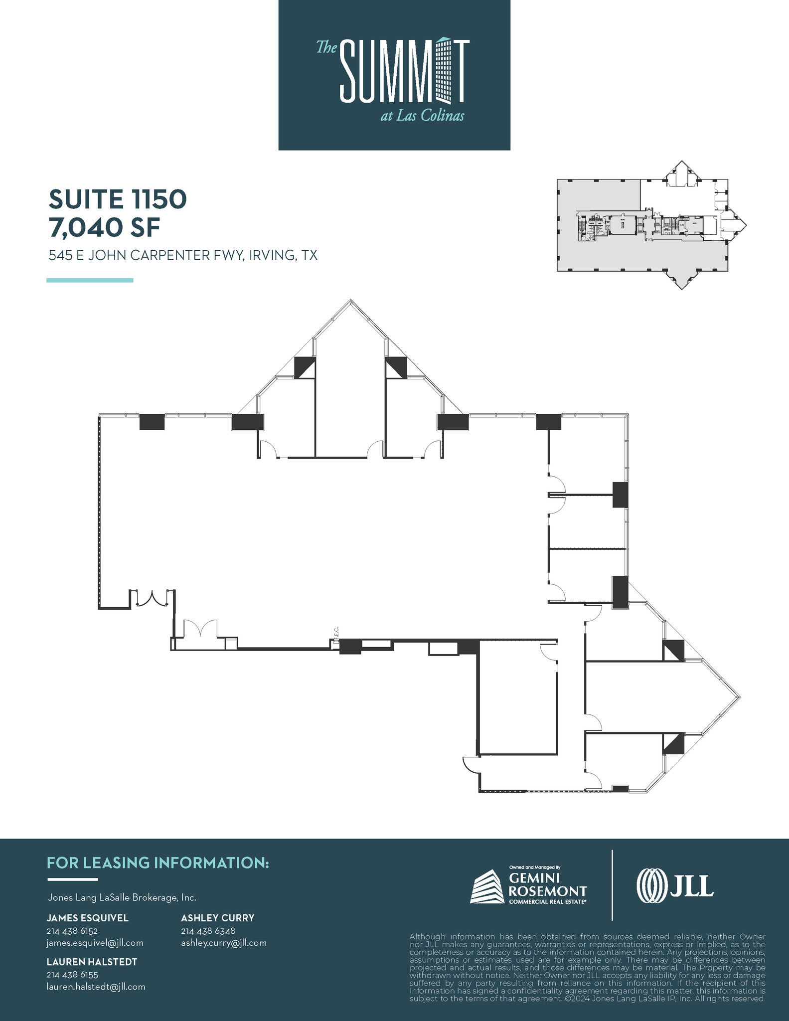 545 E John Carpenter Fwy, Irving, TX à louer Plan d’étage- Image 1 de 1