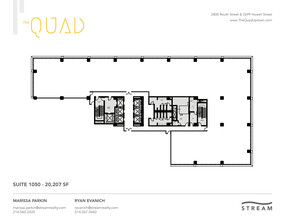 2699 Howell St, Dallas, TX à louer Plan d  tage- Image 1 de 1