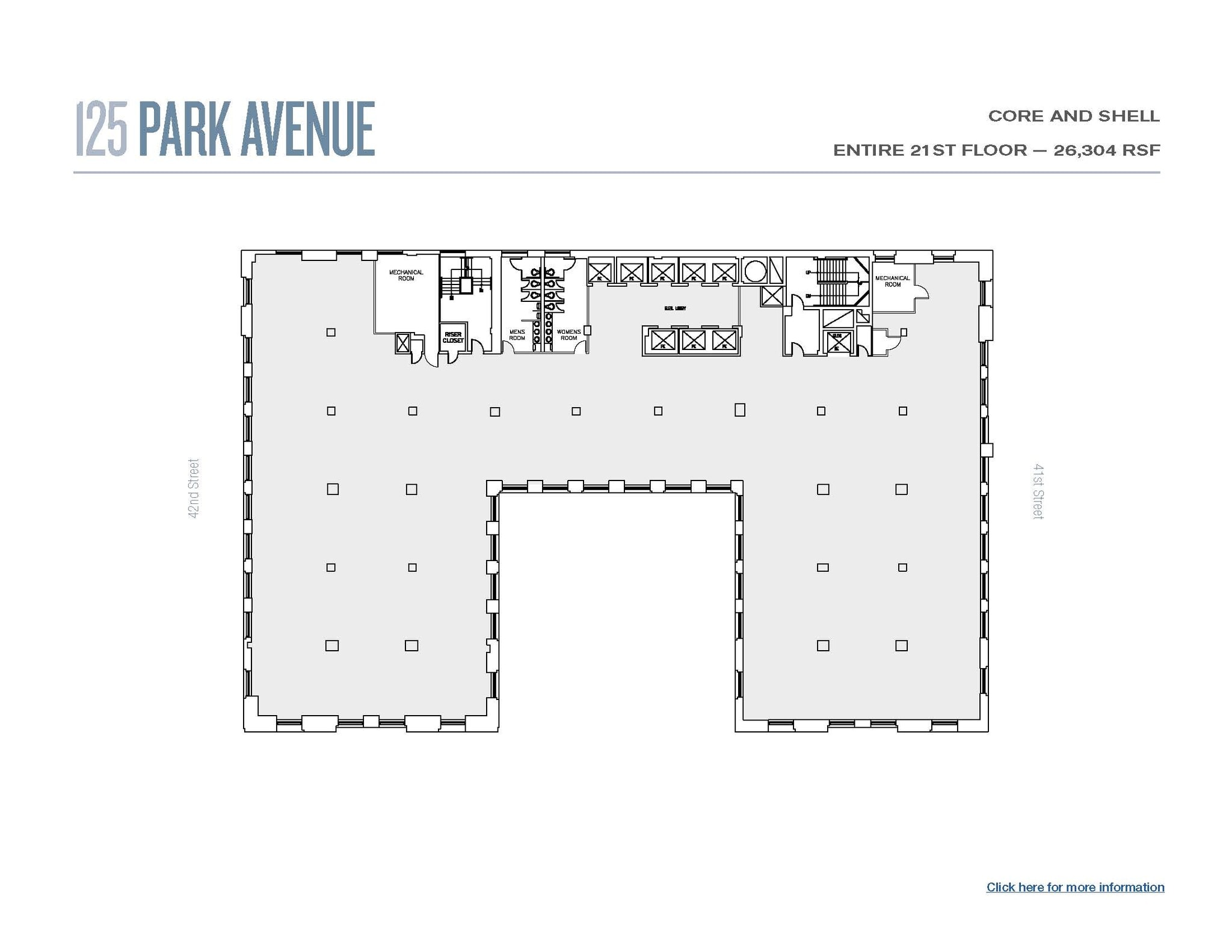 125 Park Ave, New York, NY à louer Plan d’étage- Image 1 de 1