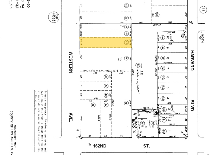 16012 Western Ave, Gardena, CA à louer - Plan cadastral - Image 3 de 7