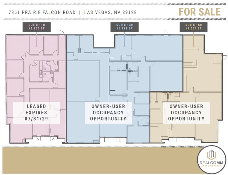 7361 Prairie Falcon Rd, Las Vegas, NV à vendre - Photo du bâtiment - Image 3 de 7