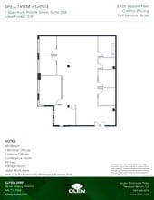 1 Spectrum Pointe Dr, Lake Forest, CA à louer Plan d’étage- Image 1 de 1