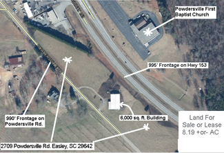 More details for 2709 Powdersville rd, Easley, SC - Land for Lease