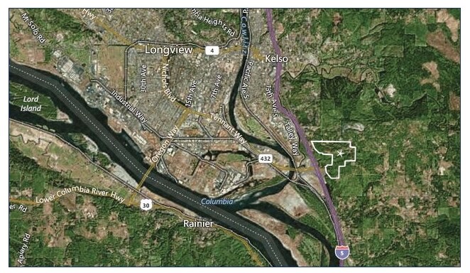 S Kelso Dr, Kelso, WA à vendre - Aérien - Image 3 de 5