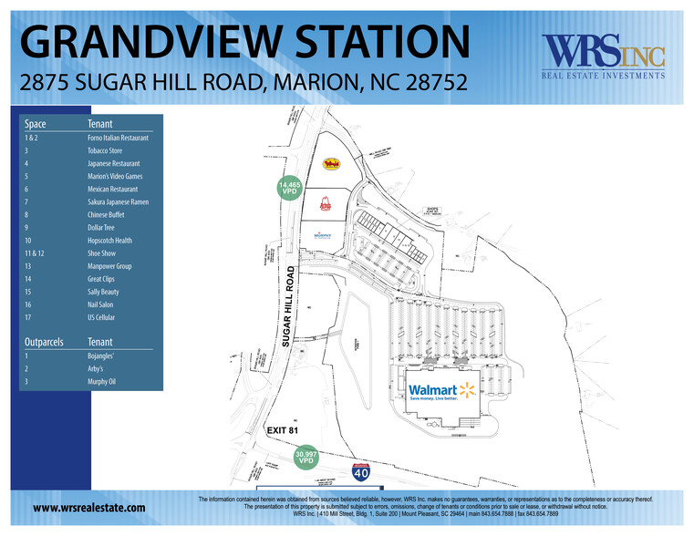 2845 Sugar Hill Rd, Marion, NC à vendre - Plan de site - Image 1 de 1