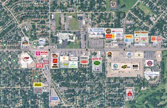 1631 S Hillside St, Wichita, KS - Aerial map view