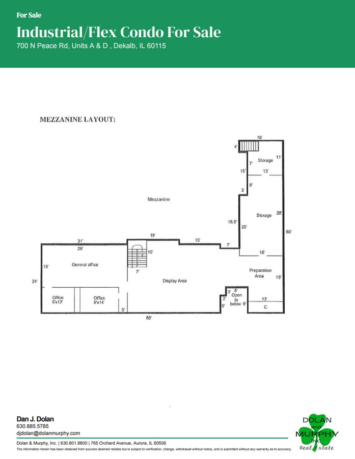 700 N Peace Rd, Dekalb, IL 60115 - Unit A & D -  - Floor Plan - Image 1 of 2