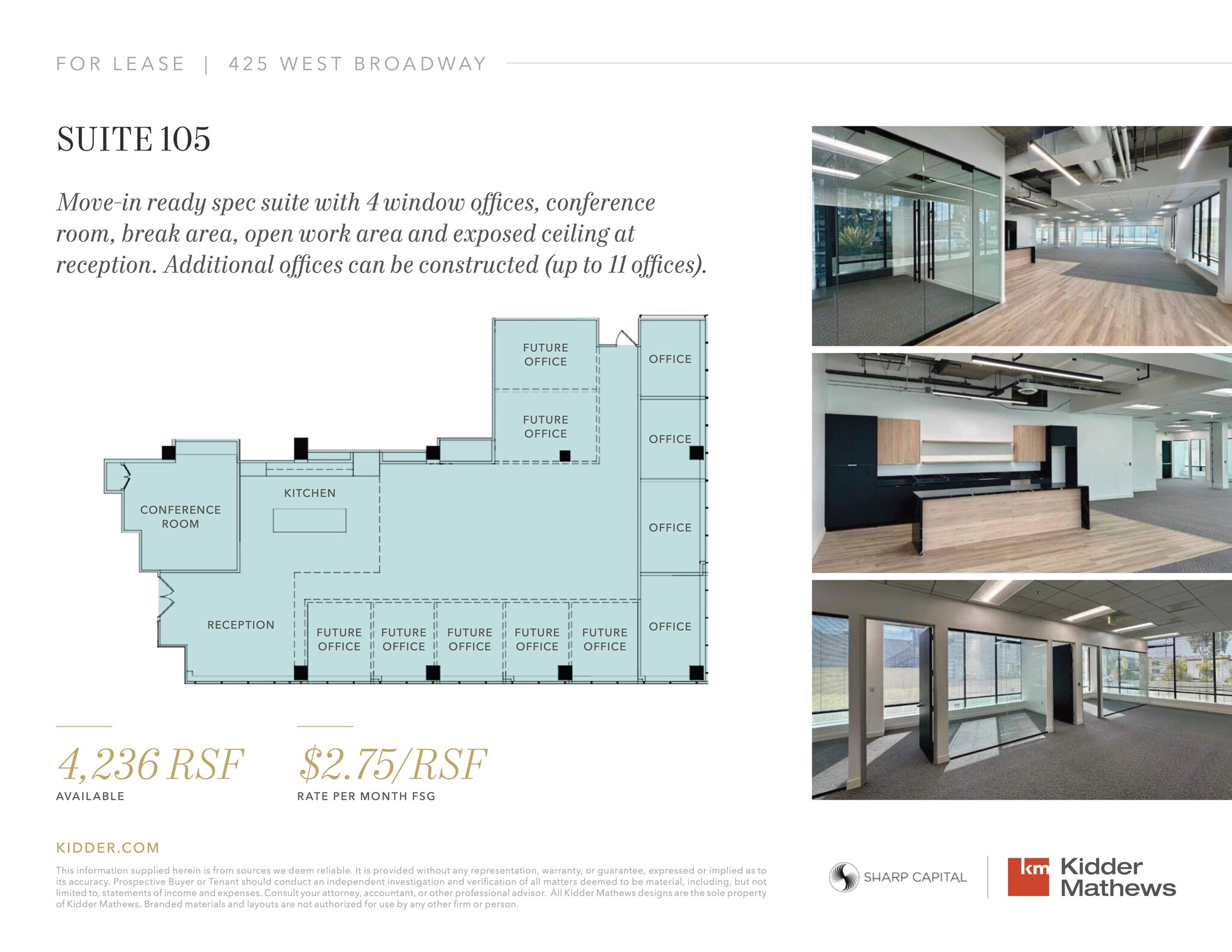 425 W Broadway, Glendale, CA for lease Floor Plan- Image 1 of 4