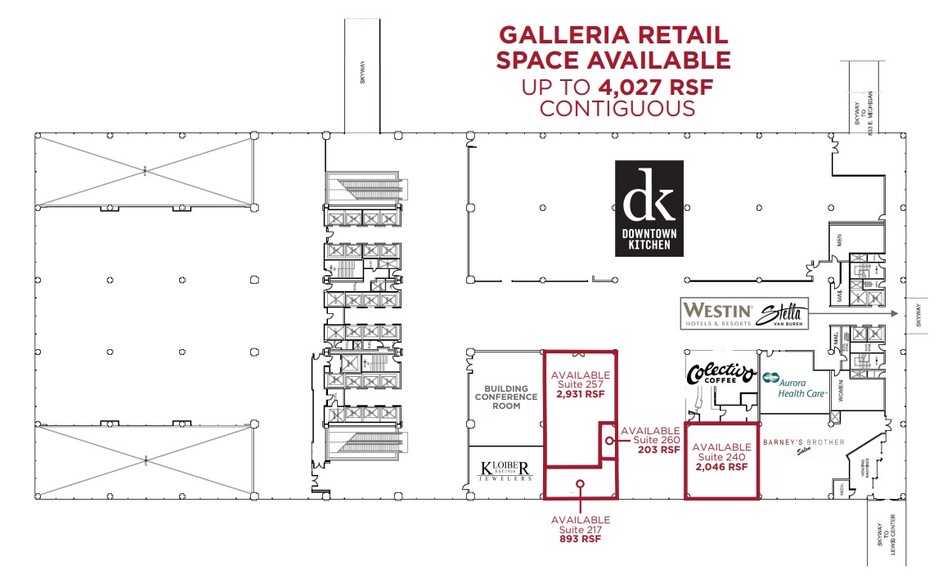 777 E Wisconsin Ave, Milwaukee, WI à louer - Plan d’étage - Image 2 de 5