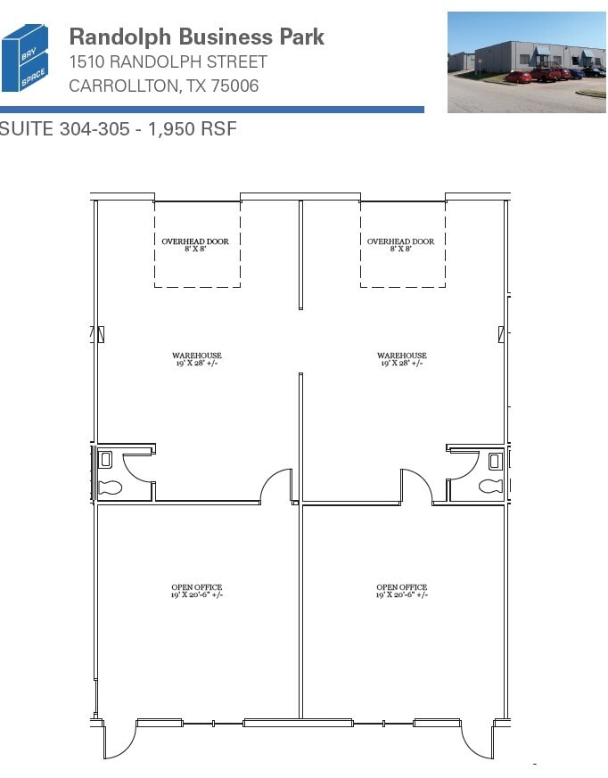1510 Randolph St, Carrollton, TX for lease Floor Plan- Image 1 of 1