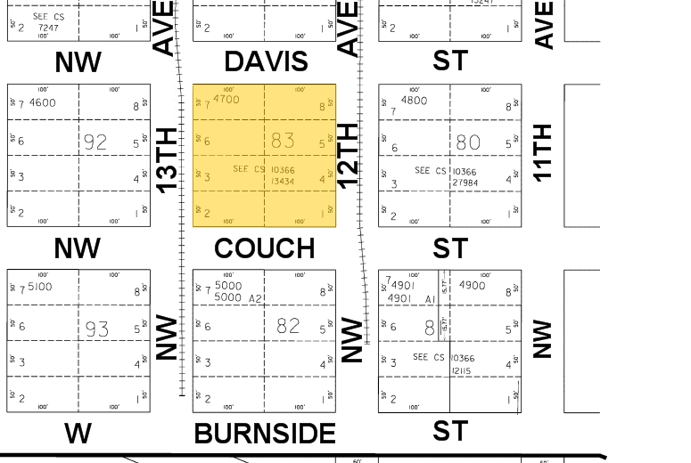 1202 NW Davis St, Portland, OR à vendre - Plan cadastral - Image 1 de 1