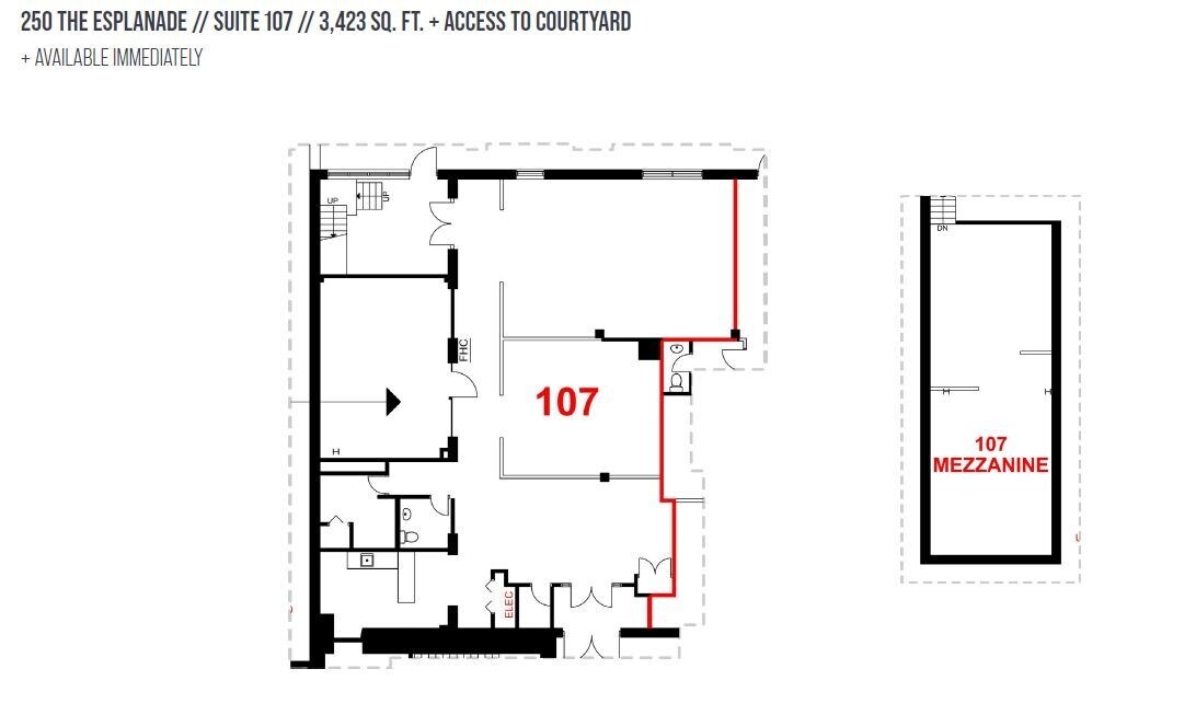 248-264 The Esplanade, Toronto, ON à louer Plan d’étage- Image 1 de 1