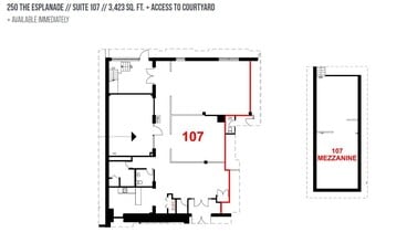 248-264 The Esplanade, Toronto, ON à louer Plan d’étage- Image 1 de 1