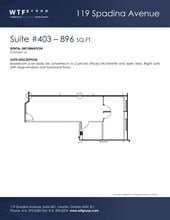 119 Spadina Ave, Toronto, ON à louer Plan de site- Image 1 de 1