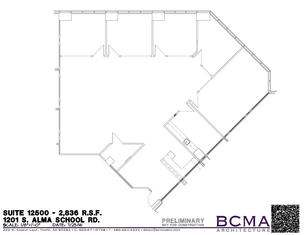 1201 S Alma School Rd, Mesa, AZ for lease Floor Plan- Image 1 of 1