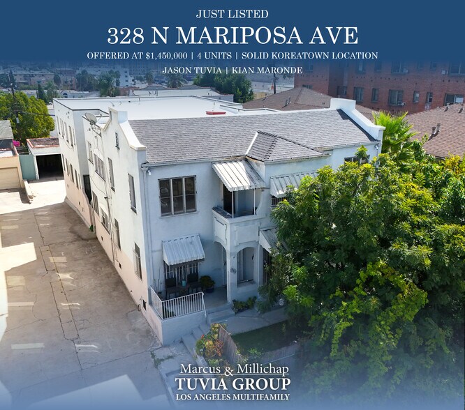 328 N Mariposa Ave, Los Angeles, CA for sale - Primary Photo - Image 1 of 7