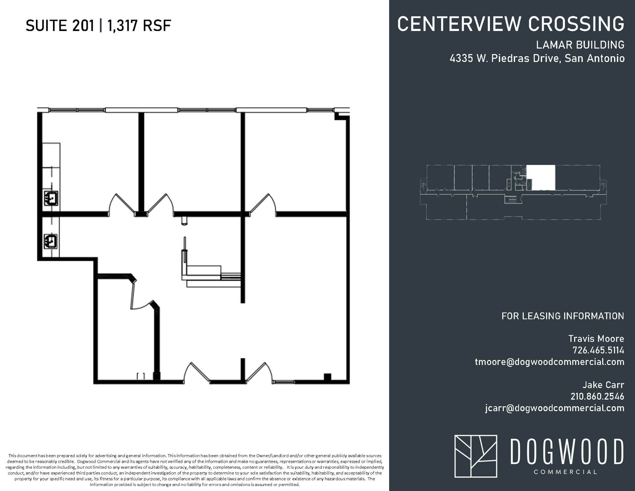 4538 Centerview Dr, San Antonio, TX à louer Plan d  tage- Image 1 de 1