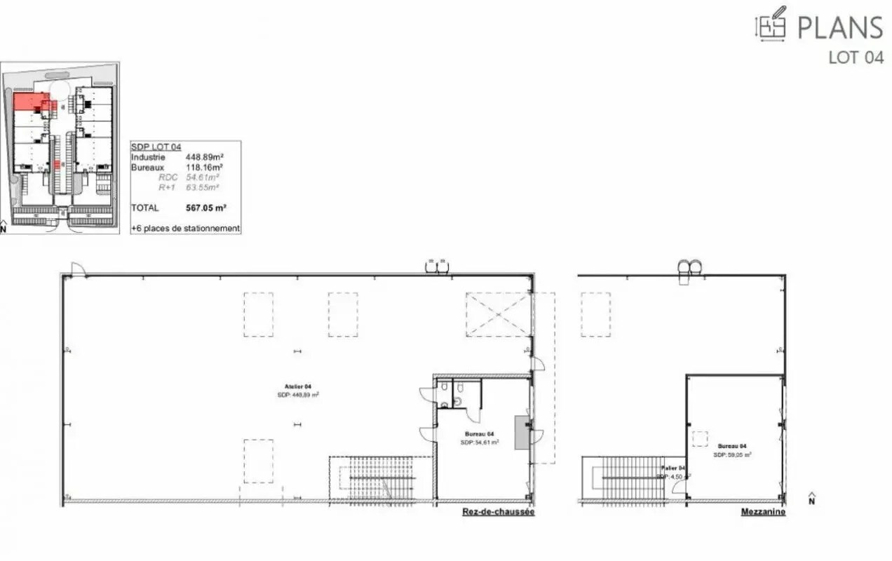 Flex dans Heyrieux à louer Plan d’étage- Image 1 de 11