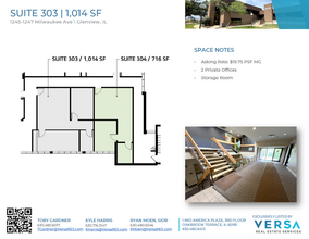 1245-1247 Milwaukee Ave, Glenview, IL à louer Plan d  tage- Image 1 de 1