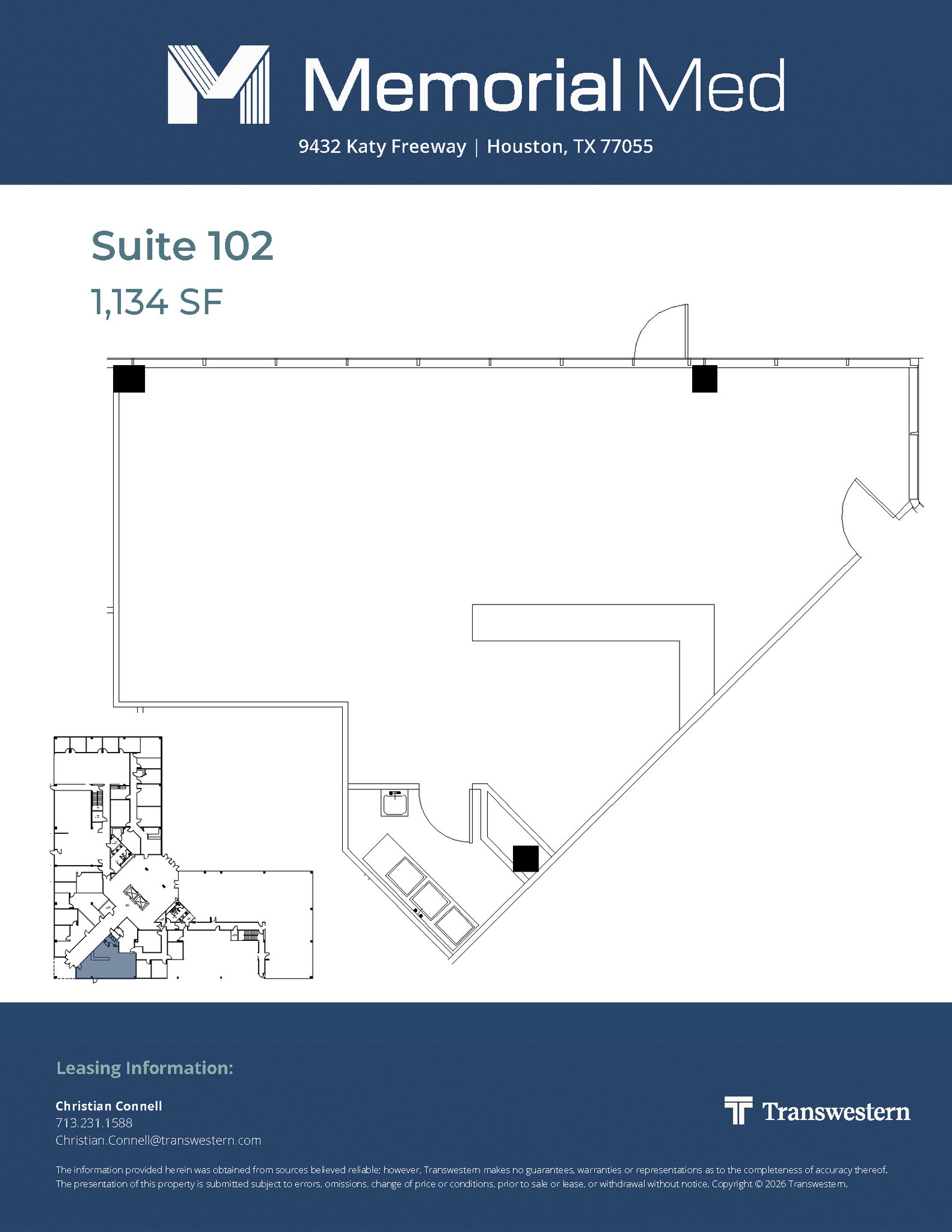 9432 Katy Fwy, Houston, TX à louer Plan d’étage- Image 1 de 1