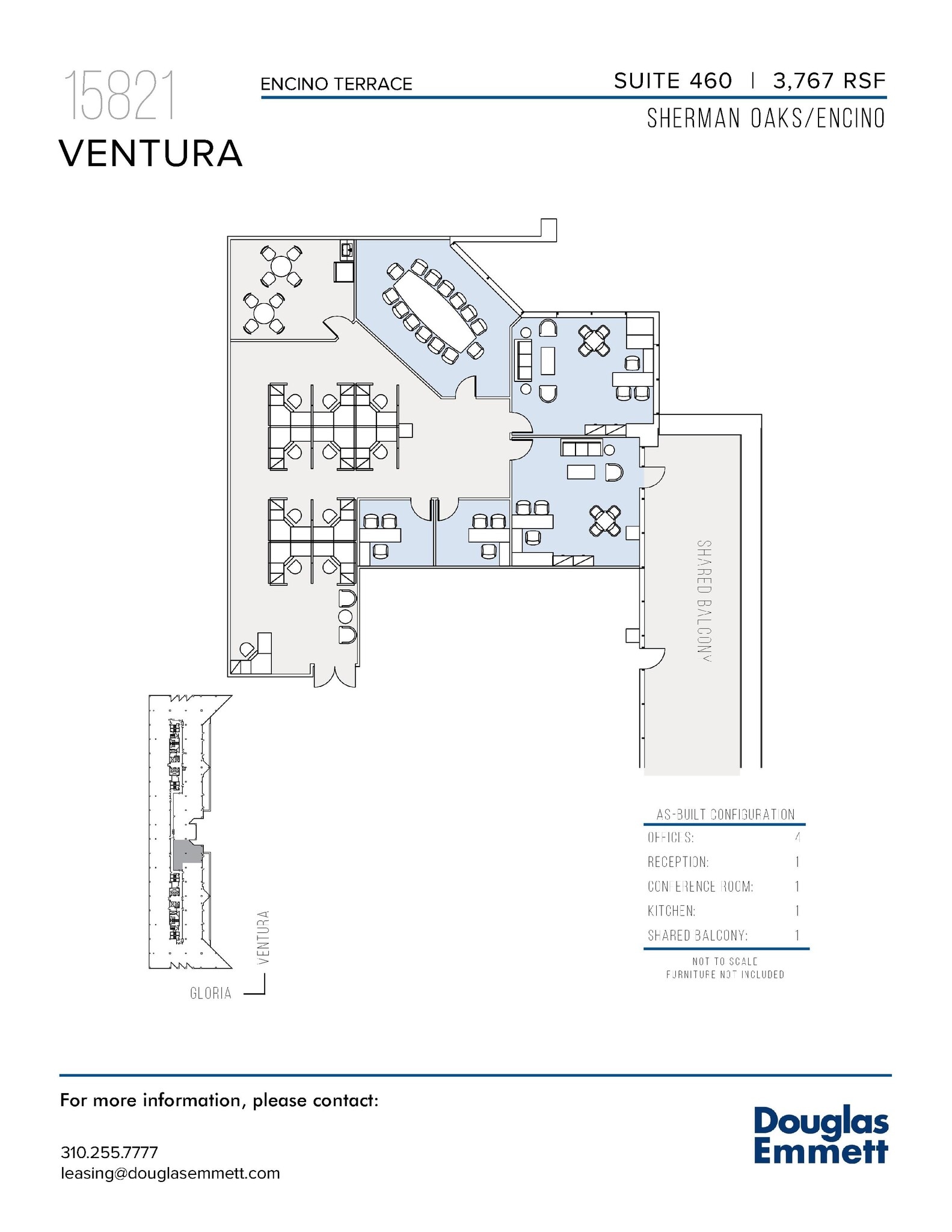 15821 Ventura Blvd, Encino, CA for lease Floor Plan- Image 1 of 1