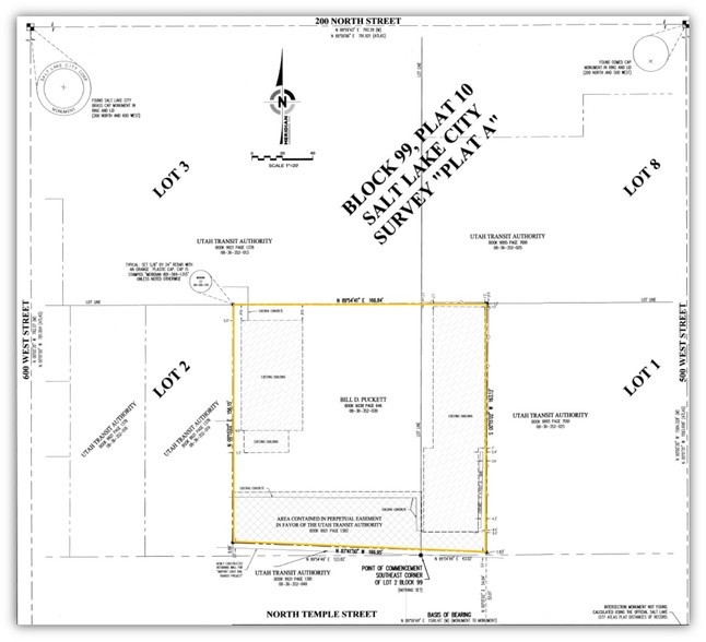 540 W North Temple, Salt Lake City, UT à vendre - Plan cadastral - Image 1 de 3