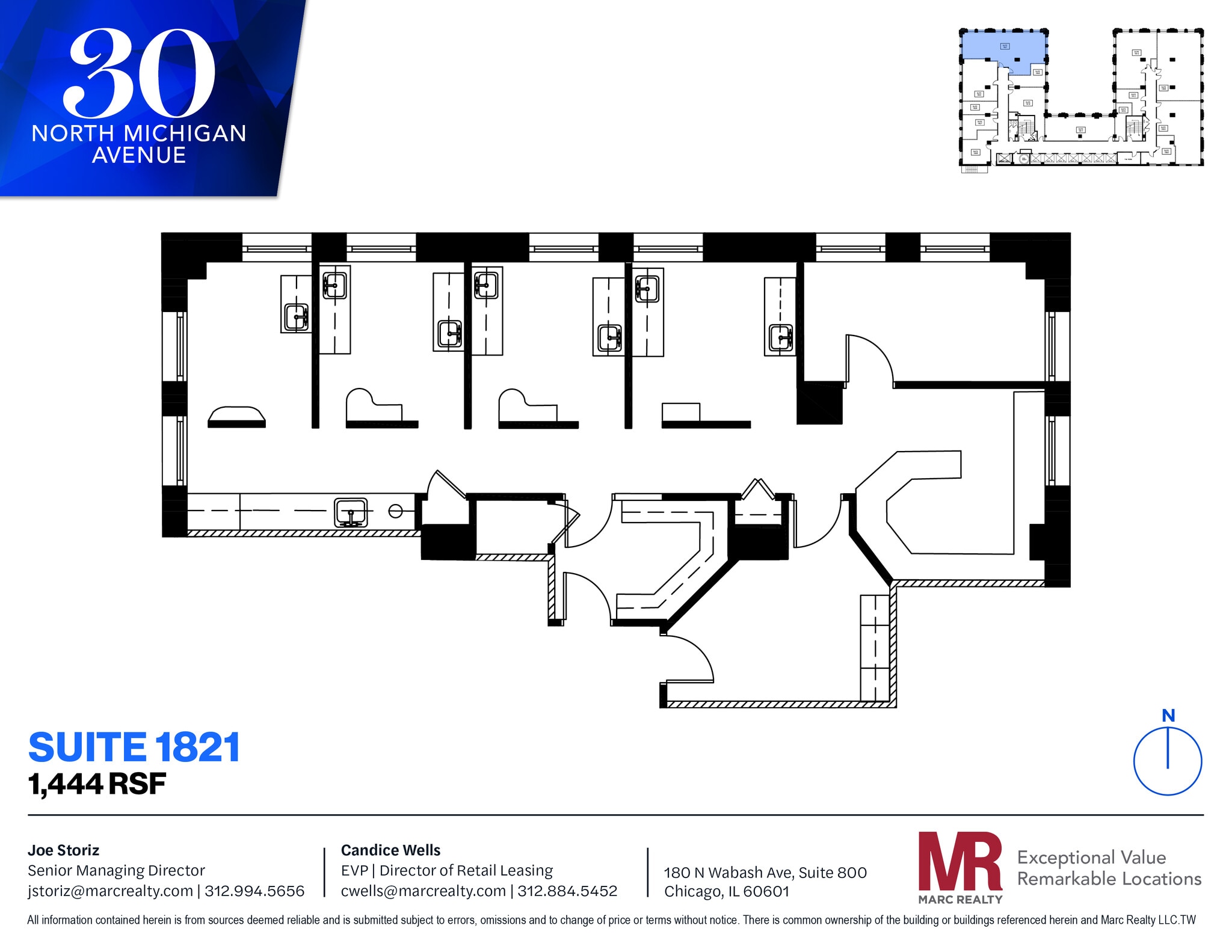 30 N Michigan Ave, Chicago, IL for lease Floor Plan- Image 1 of 12