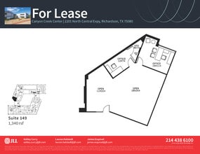 2201 N Central Expy, Richardson, TX à louer Plan d’étage- Image 1 de 1