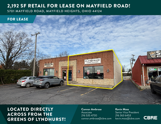 Plus de détails pour 5701 Mayfield Rd, Mayfield Heights, OH - Vente au détail à louer