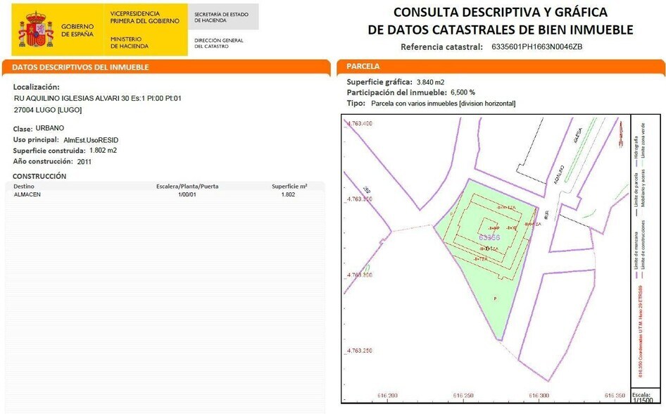 Rúa Orquídea, 30, Lugo, Lugo à vendre - Plan de site - Image 3 de 3