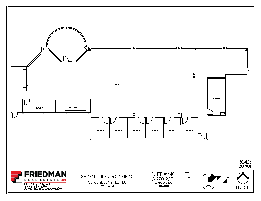 38705 7 Mile Rd, Livonia, MI à louer Plan d  tage- Image 1 de 1