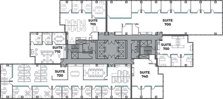 3131 Camino del Rio N, San Diego, CA à louer Plan d’étage- Image 1 de 1