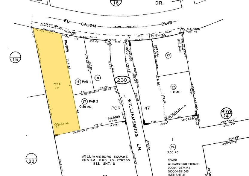 7473 El Cajon Blvd, La Mesa, CA à vendre - Plan cadastral - Image 3 de 3