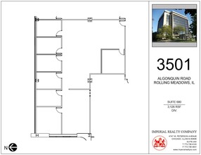 3501 Algonquin Rd, Rolling Meadows, IL à louer Plan d’étage- Image 1 de 4