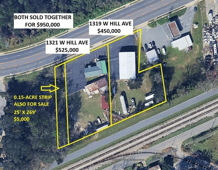 1319 & 1321 W Hill Ave portfolio of 2 properties for sale on LoopNet.ca - Aerial - Image 2 of 22