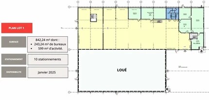 Flex dans Chassieu à louer Plan d’étage- Image 2 de 2