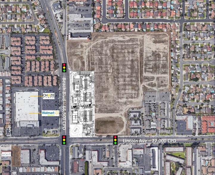 Beach Blvd, Anaheim, CA for lease - Site Plan - Image 3 of 4