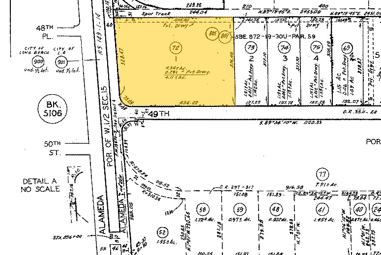 4890 S Alameda St, Vernon, CA à louer - Plan cadastral - Image 2 de 10